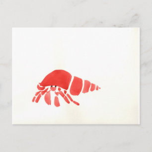 Carte Postale Bernard l'ermite rouge