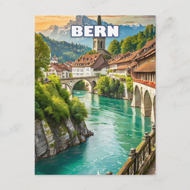 Carte Postale Berne, perle helvétique (Devant)