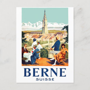 Carte Postale Berne, Suisse,