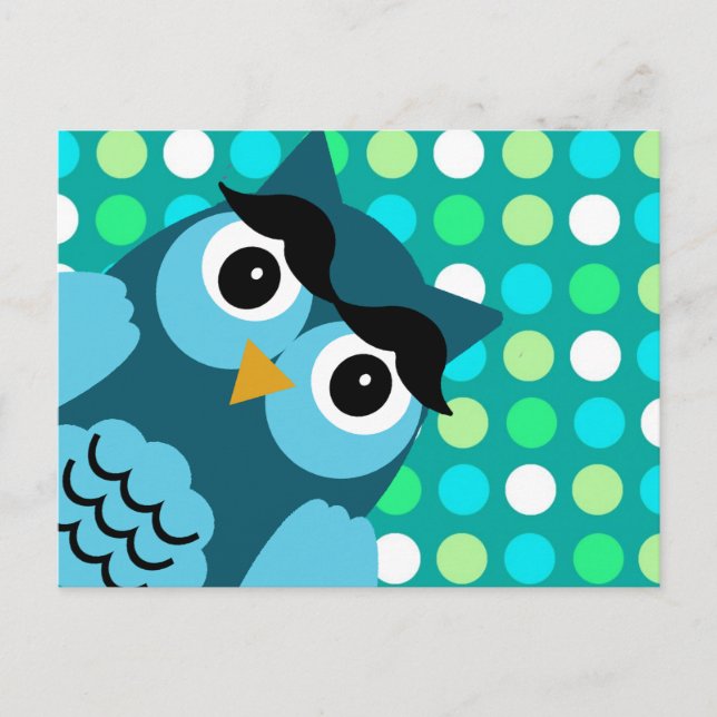 Carte Postale Bernie le hibou (Devant)