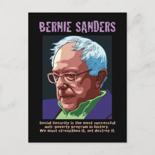 Carte Postale Bernie Sanders