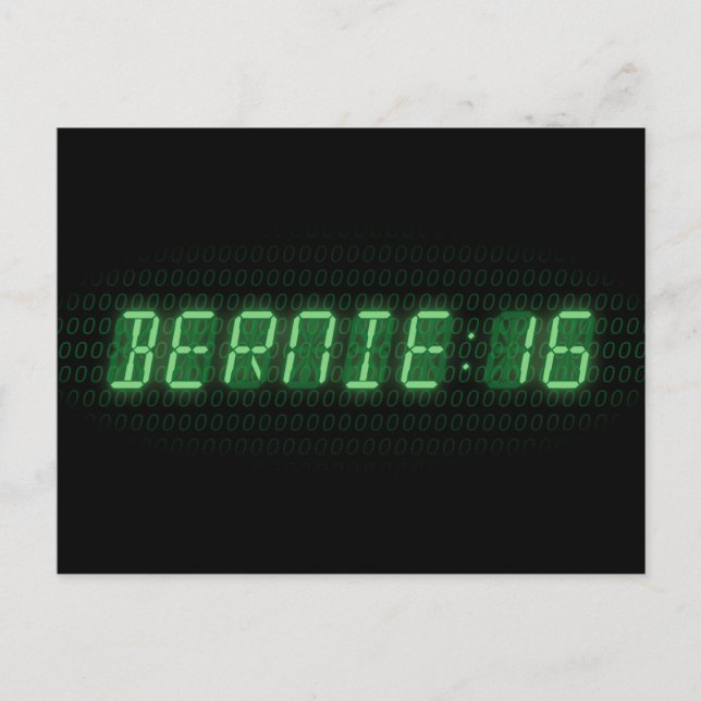 Carte Postale Bernie Sanders 2016 Horloge (Devant)