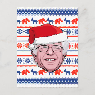 Carte Postale BERNIE SANDERS Noël