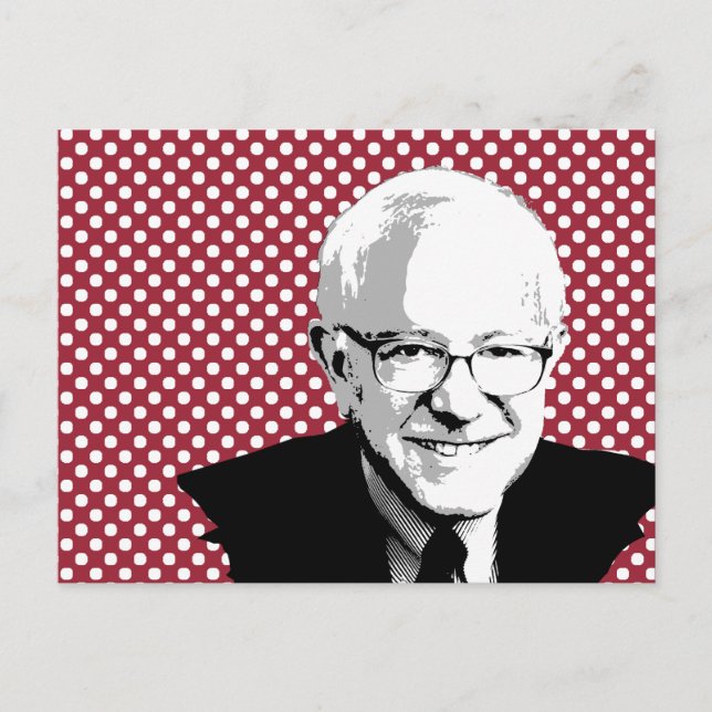 CARTE POSTALE BERNIE SANDERS POP ART (Devant)