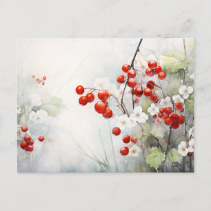 Carte Postale Berries d'hiver