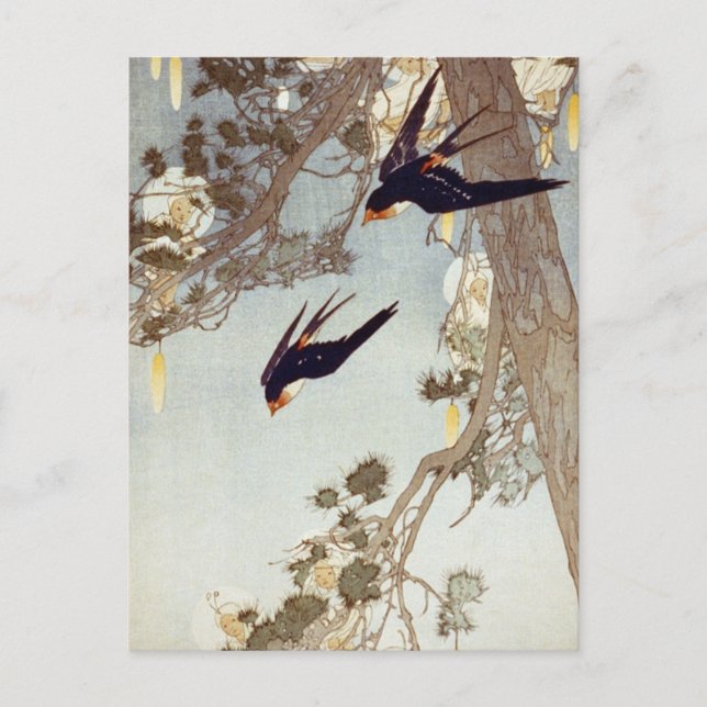 Carte Postale Bertha Boynton Lum - Le Pays Du Bluebird 1916 (Devant)