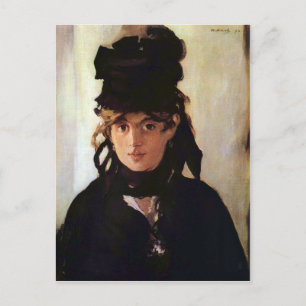 Carte Postale Berthe Morisot avec un bouquet de violettes, Manet