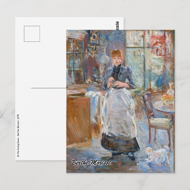 Carte Postale Berthe Morisot - Dans la salle à manger (Devant / Derrière)