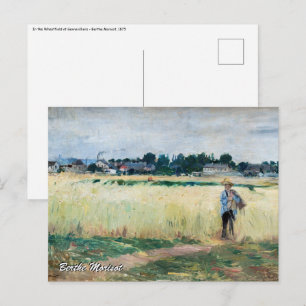 Carte Postale Berthe Morisot - Dans le champ de blé à Gennevilli