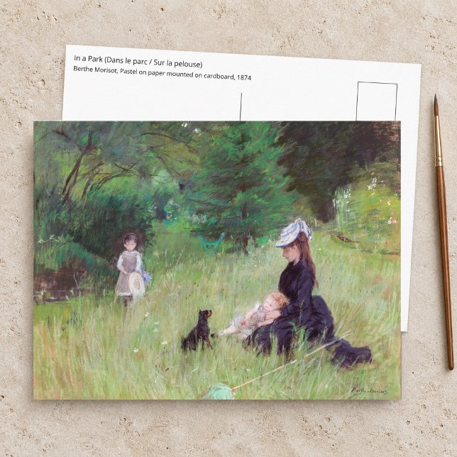 Carte Postale Berthe Morisot - Dans un parc (Créateur téléchargé)