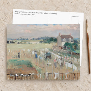 Carte Postale Berthe Morisot - Étendage du linge