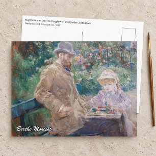 Carte Postale Berthe Morisot - Eugene Manet avec sa fille