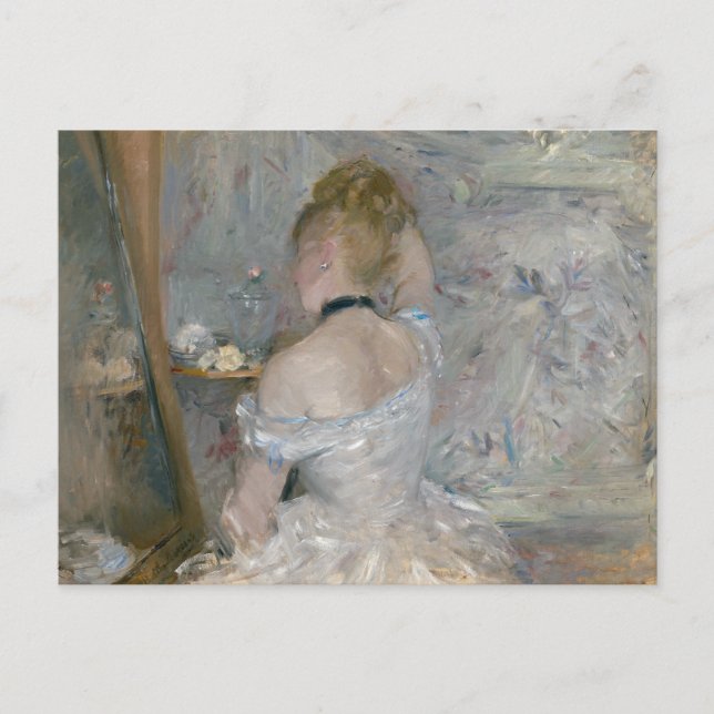 Carte Postale Berthe Morisot - Femme à sa Toilette (Devant)