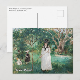 Carte Postale Berthe Morisot - La Chasse aux papillons