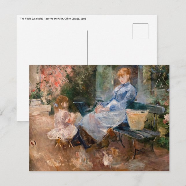 Carte Postale Berthe Morisot - La Fable (Devant / Derrière)