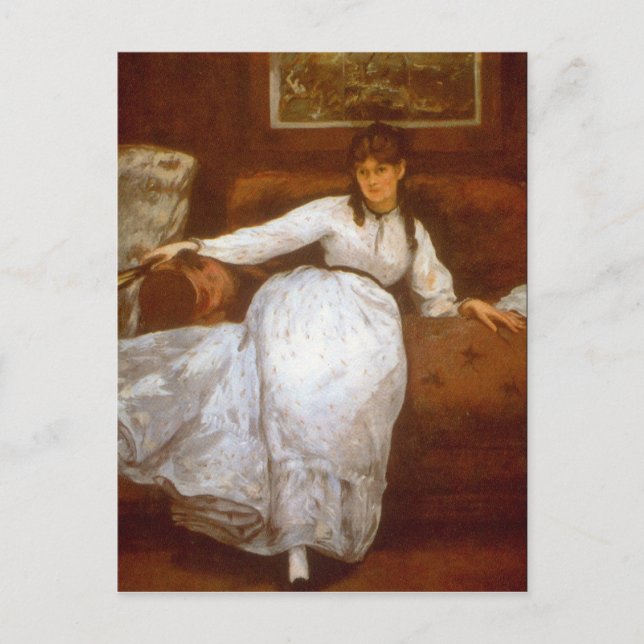 Carte Postale Berthe Morisot par Edouard Manet (Devant)