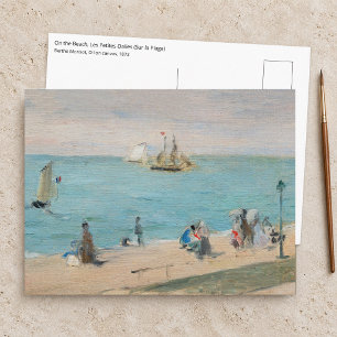 Carte Postale Berthe Morisot - Sur la plage, Les Petites-Dalles