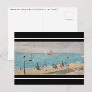 Carte Postale Berthe Morisot - Sur la plage, Les Petites-Dalles