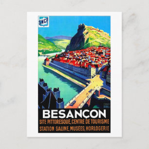 Carte Postale Besancon vue de la région, France, panorama, vinta