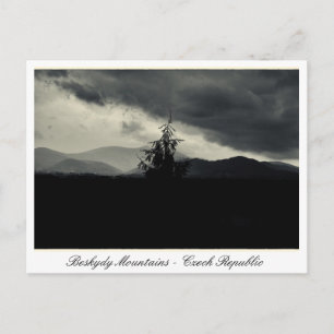 Carte Postale Beskydy mountain, Lysa Hora, Morava République tch
