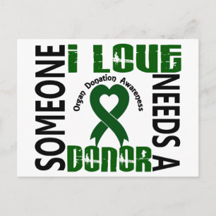 Carte Postale Besoin D'Un Donateur 4 Dons D'Organe