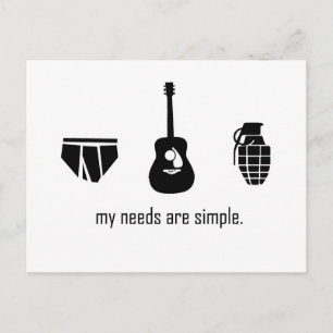 Carte Postale Besoins simples