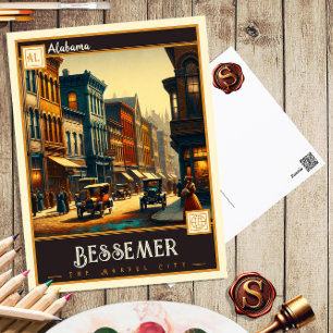 Carte Postale Bessemer, Alabama Vintage
