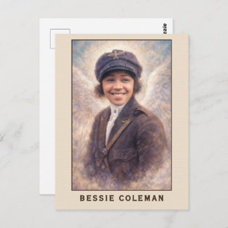 Carte Postale Bessie Coleman Aviatrix Angel