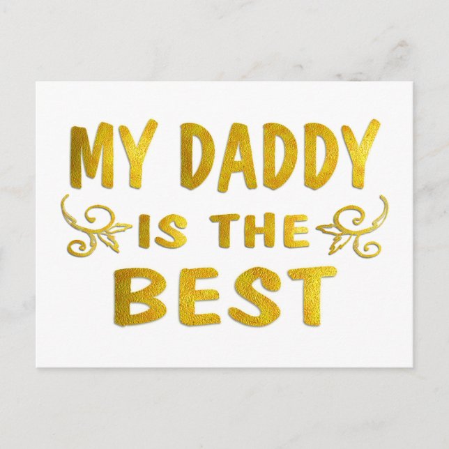 Carte Postale Best Daddy (Devant)