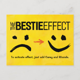 Carte Postale Best Friend Postcard, The Bestie Effect