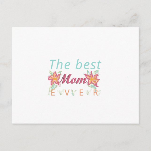 Carte Postale best mom ever card (Devant)