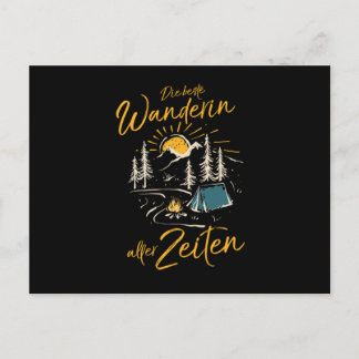 Carte Postale Beste Wanderin Aller Zeiten Campen Camping Gift