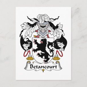 Carte Postale Betancourt Family Crest