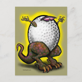 Carte Postale Bête de golf