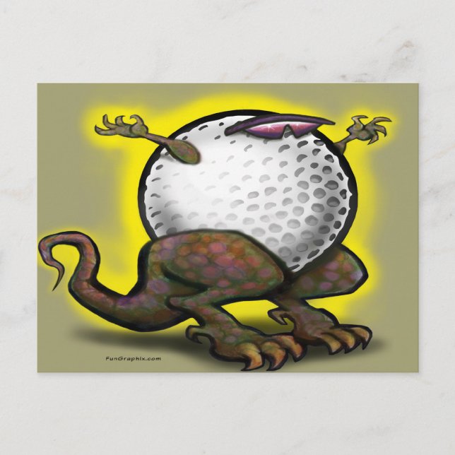 Carte Postale Bête de golf (Devant)
