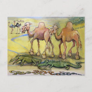 Carte Postale Bêtes du désert