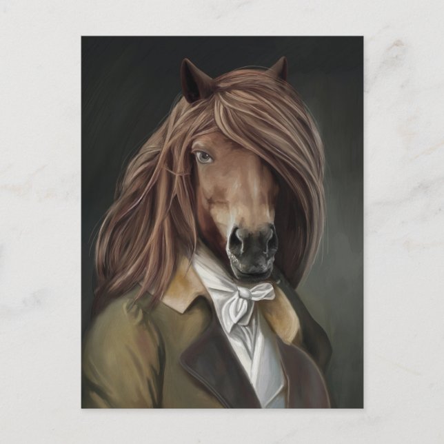 Carte Postale Bêtes nobles - Cheval Dandy (Devant)