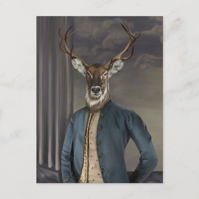 Carte Postale Bêtes nobles - Dandy Deer (Devant)