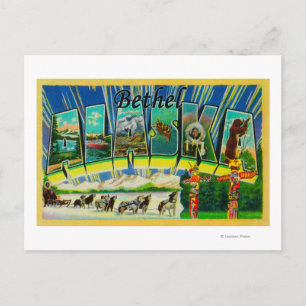 Carte Postale Bethel, AlaskaGrandes lettres ScènesBethel, AK