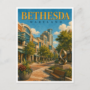 Carte Postale Bethesda Maryland Bethesda Row GeoSaga