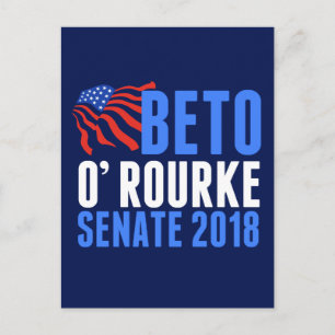 Carte Postale Beto O'Rourke pour le Sénat 2018