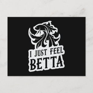 Carte Postale Betta Fish Je Sens Juste Betta Lover Combattre Poi