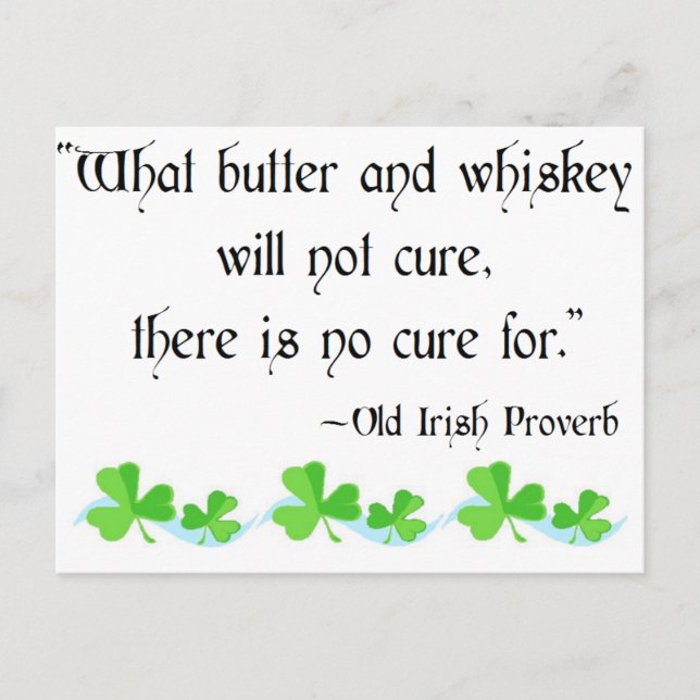 Carte Postale Beurre et whisky (Devant)