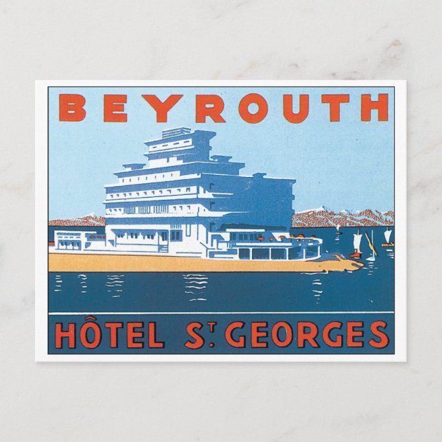 Carte Postale Beyrouth, Hotel St. Georges (Devant)