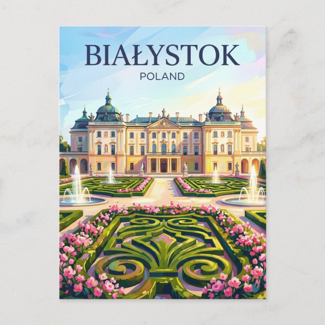 Carte Postale Białystok Pologne (Devant)