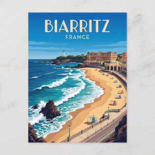 Carte Postale Biarritz Grande Plage France