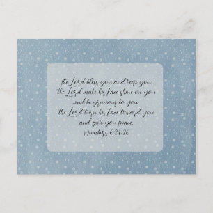 Carte Postale Bible chrétienne Verse Art