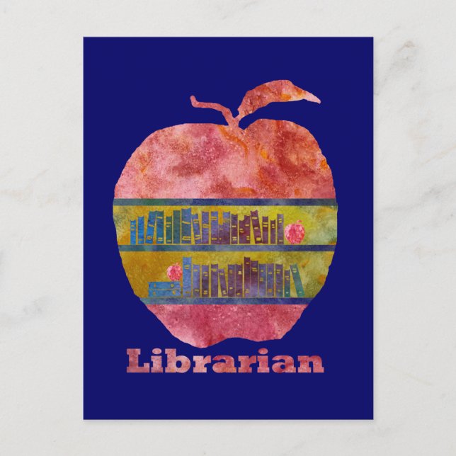 Carte Postale Bibliothécaire Apple (Devant)