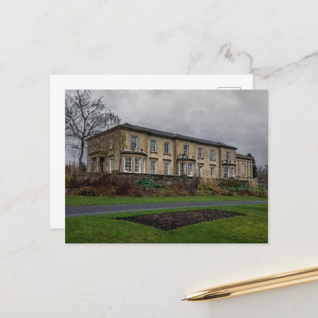 Carte Postale Bibliothèque de Brighouse et galerie d'art Smith (Devant/Arrière en situation)