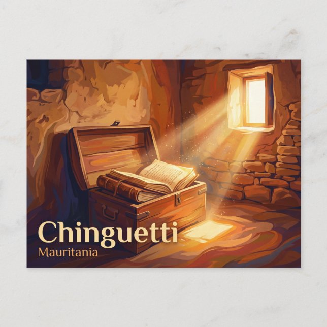 Carte Postale Bibliothèque de Chinguetti Mauritanie (Devant)